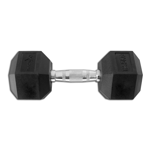 Гантель гексагональная обрезиненная Explode 12,5 кг PD-108-12,5 - купить в Киеве и Украине
