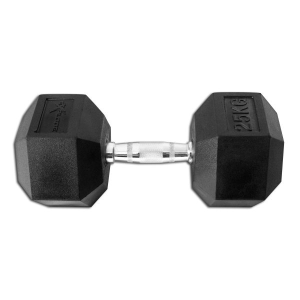 Гантель гексагональная обрезиненная Explode 25 кг PD-108-25 - купить в Киеве и Украине