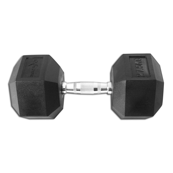 Гантель гексагональная обрезиненная Explode 27,5 кг PD-108-27,5 - купить в Киеве и Украине