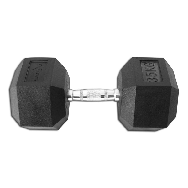Гантель гексагональная обрезиненная Explode 35 кг PD-108-35 - купить в Киеве и Украине