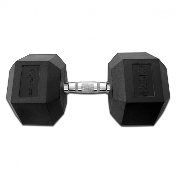 Гантель гексагональная обрезиненная Explode 42,5 кг PD-108-42,5 - купить в Киеве и Украине