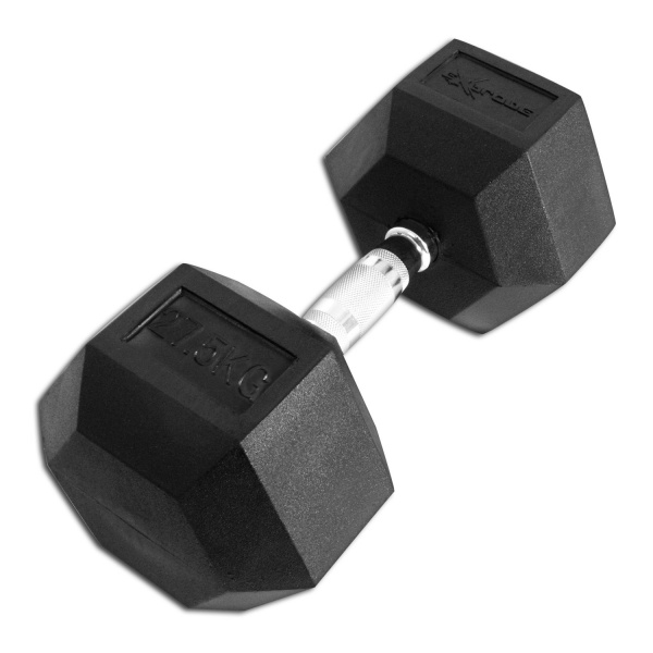 Гантель гексагональная обрезиненная Explode 27,5 кг PD-108-27,5 - купить в Киеве и Украине