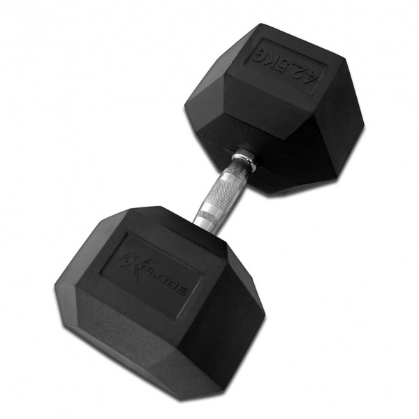 Гантель гексагональная обрезиненная Explode 42,5 кг PD-108-42,5 - купить в Киеве и Украине