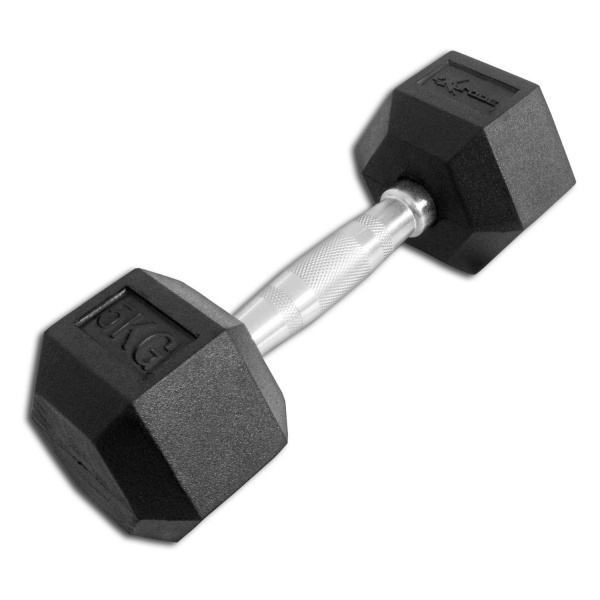 Гантель гексагональная обрезиненная Explode 5 кг PD-108-05 - купить в Киеве и Украине
