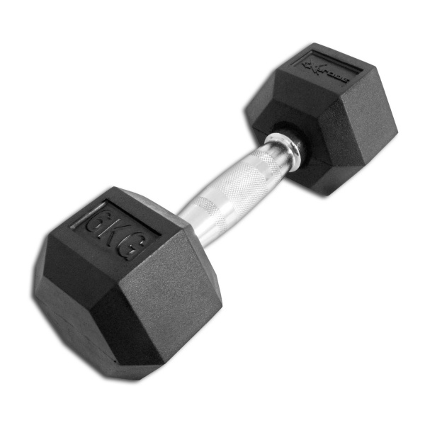 Гантель гексагональная обрезиненная Explode 6 кг PD-108-06 - купить в Киеве и Украине