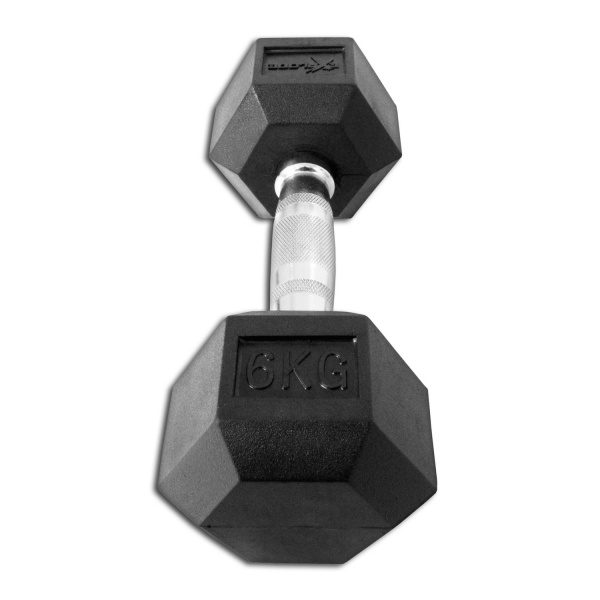 Гантель гексагональная обрезиненная Explode 6 кг PD-108-06 - купить в Киеве и Украине