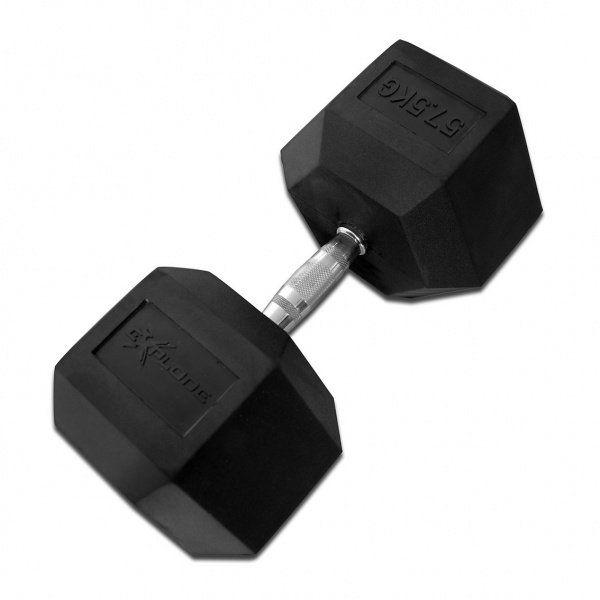 Гантель гексагональная обрезиненная Explode 57,5 кг PD-108-57,5 - купить в Киеве и Украине
