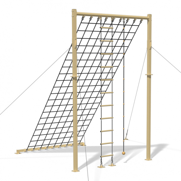 Полоса препятствий Лестница веревочная с сеткой Explode KF907.17