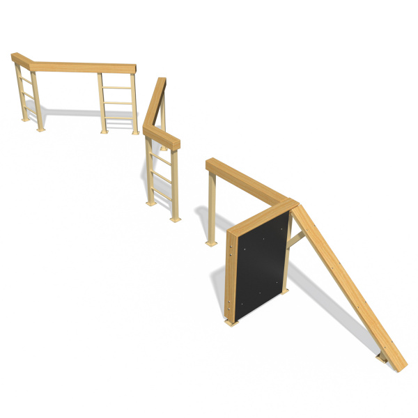 Полоса препятствий Ограда - Разрушенный мост Explode KF907.2