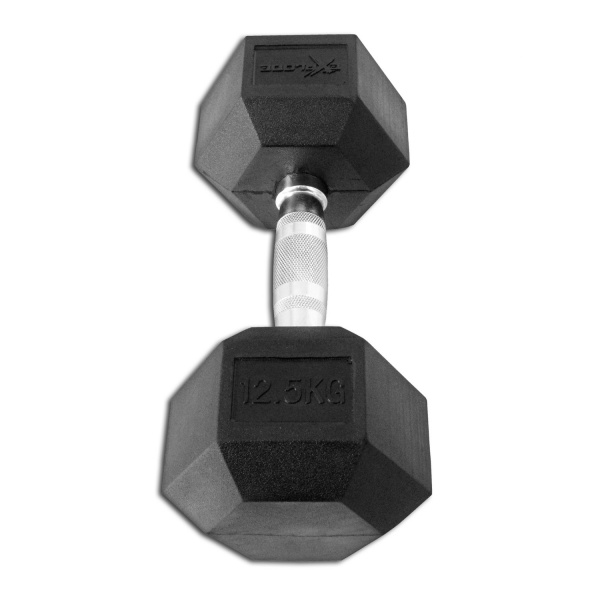 Гантель гексагональная обрезиненная Explode 12,5 кг PD-108-12,5 - купить в Киеве и Украине