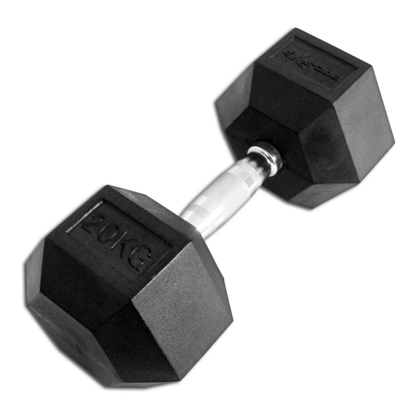 Гантель гексагональная обрезиненная Explode 20 кг PD-108-20 - купить в Киеве и Украине