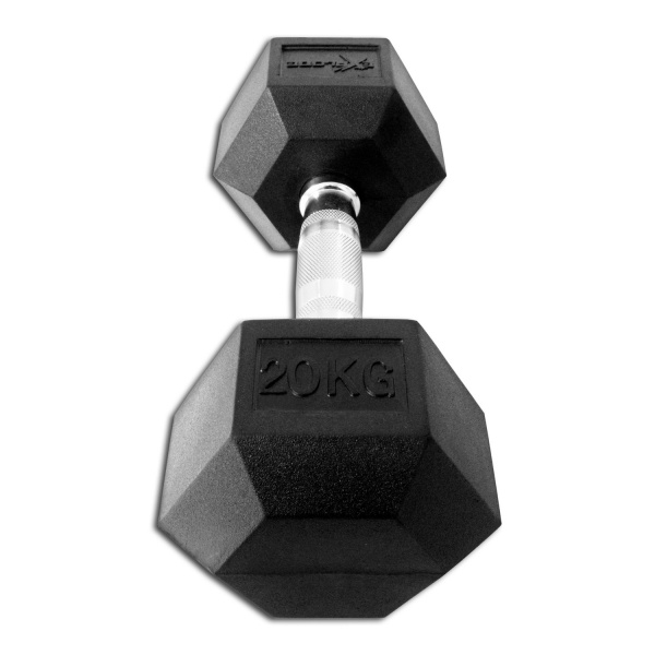 Гантель гексагональная обрезиненная Explode 20 кг PD-108-20 - купить в Киеве и Украине