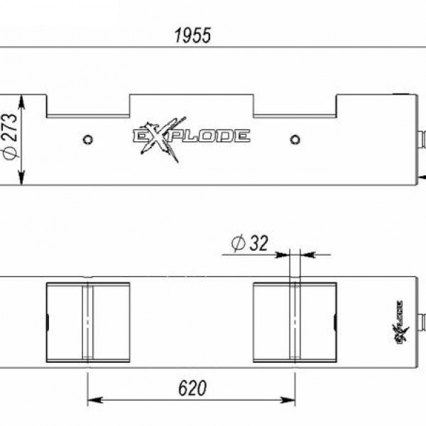 Логлифт Explode 61 кг KF403 - купить в Киеве и Украине